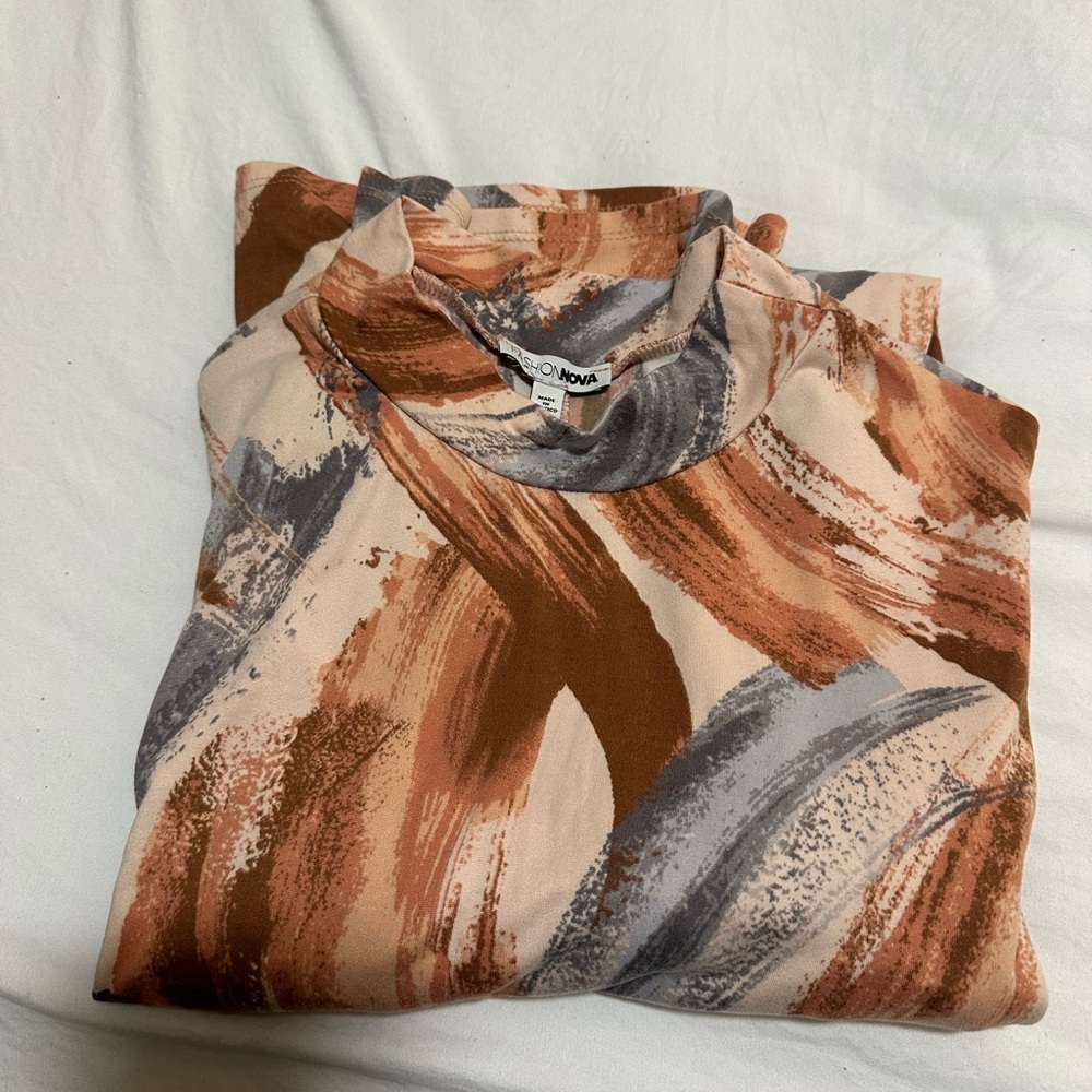 Fashion Nova Work Of Art Midi Dress - Nude - Picture 4 of 6